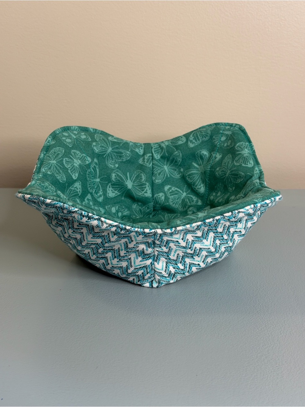 Hand Crafted Assorted 100% Cotton 11”x11” Bowl Coozie - Picture 4 of 13